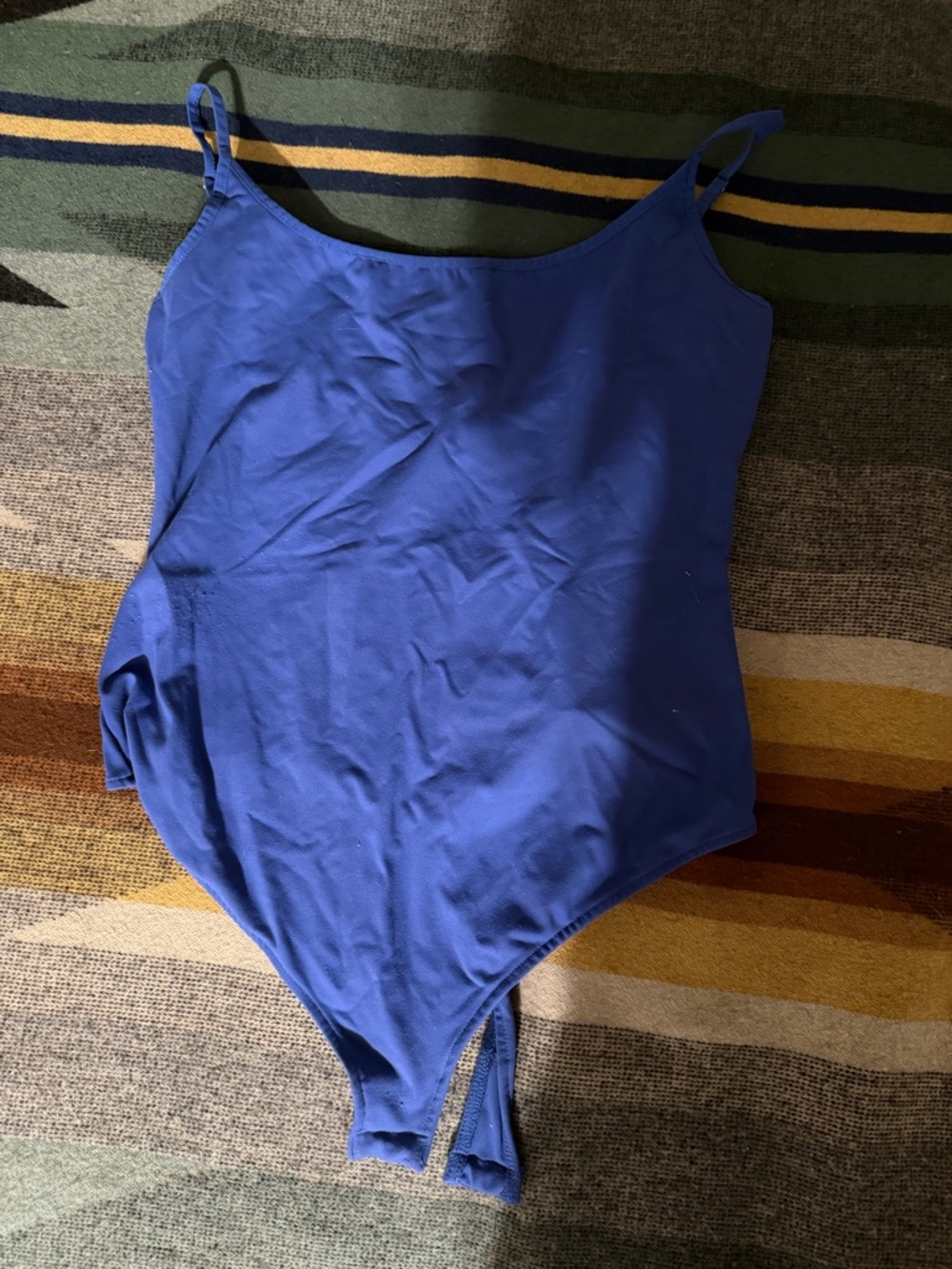 Free People Cobalt Blue Scoop-Neck Top